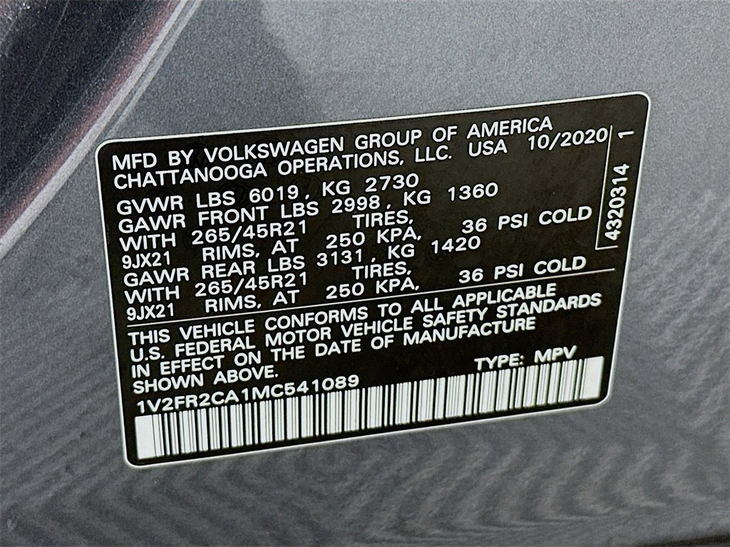 Used 2021 Volkswagen Atlas SEL Premium image 34