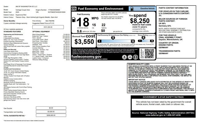 Used 2025 Aston Martin V8 Vantage Coupe image 24