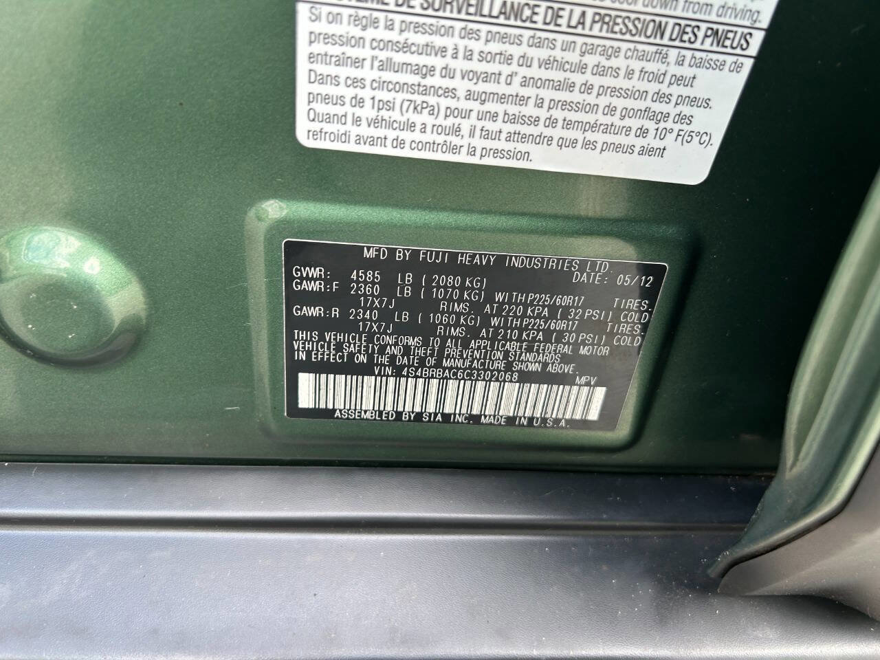 Used 2012 Subaru Outback 2.5i image 20