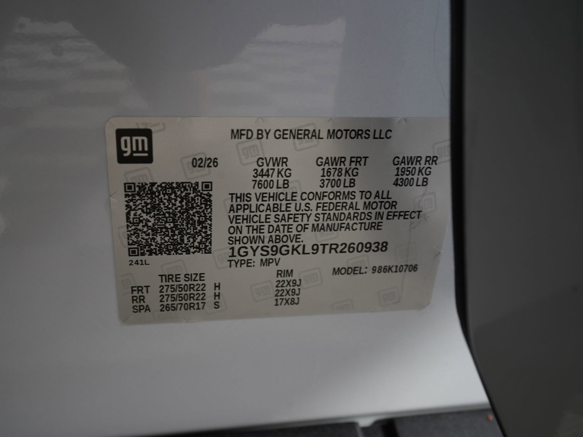 Used 2026 Cadillac Escalade Platinum Sport w/ LPO, Floor Liner Package image 42