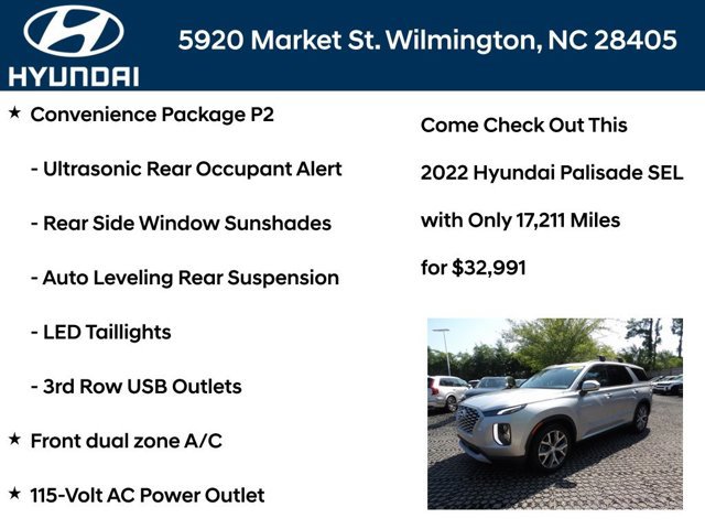 Certified 2022 Hyundai Palisade SEL w/ Convenience Package FWD image 11