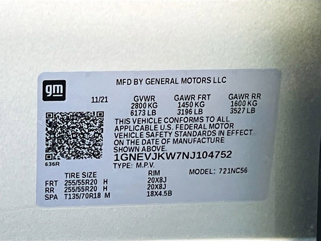 Used 2022 Chevrolet Traverse RS w/ LPO, Floor Liner Package image 31