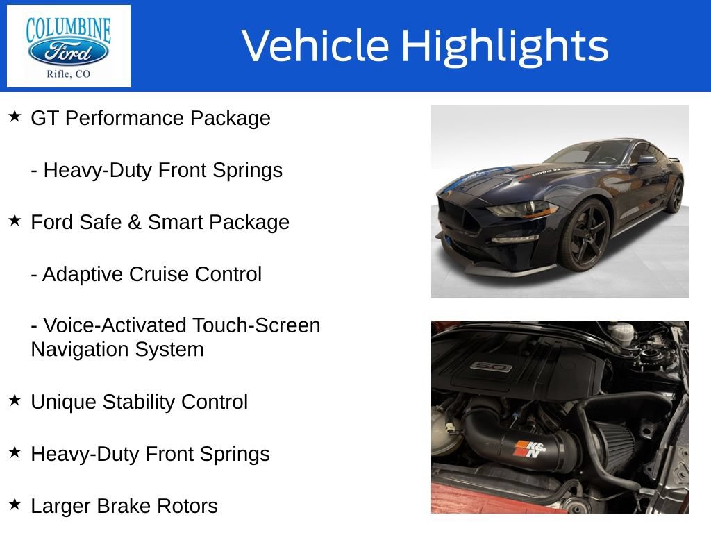 Used 2021 Ford Mustang GT Premium w/ GT Performance Package RWD image 8