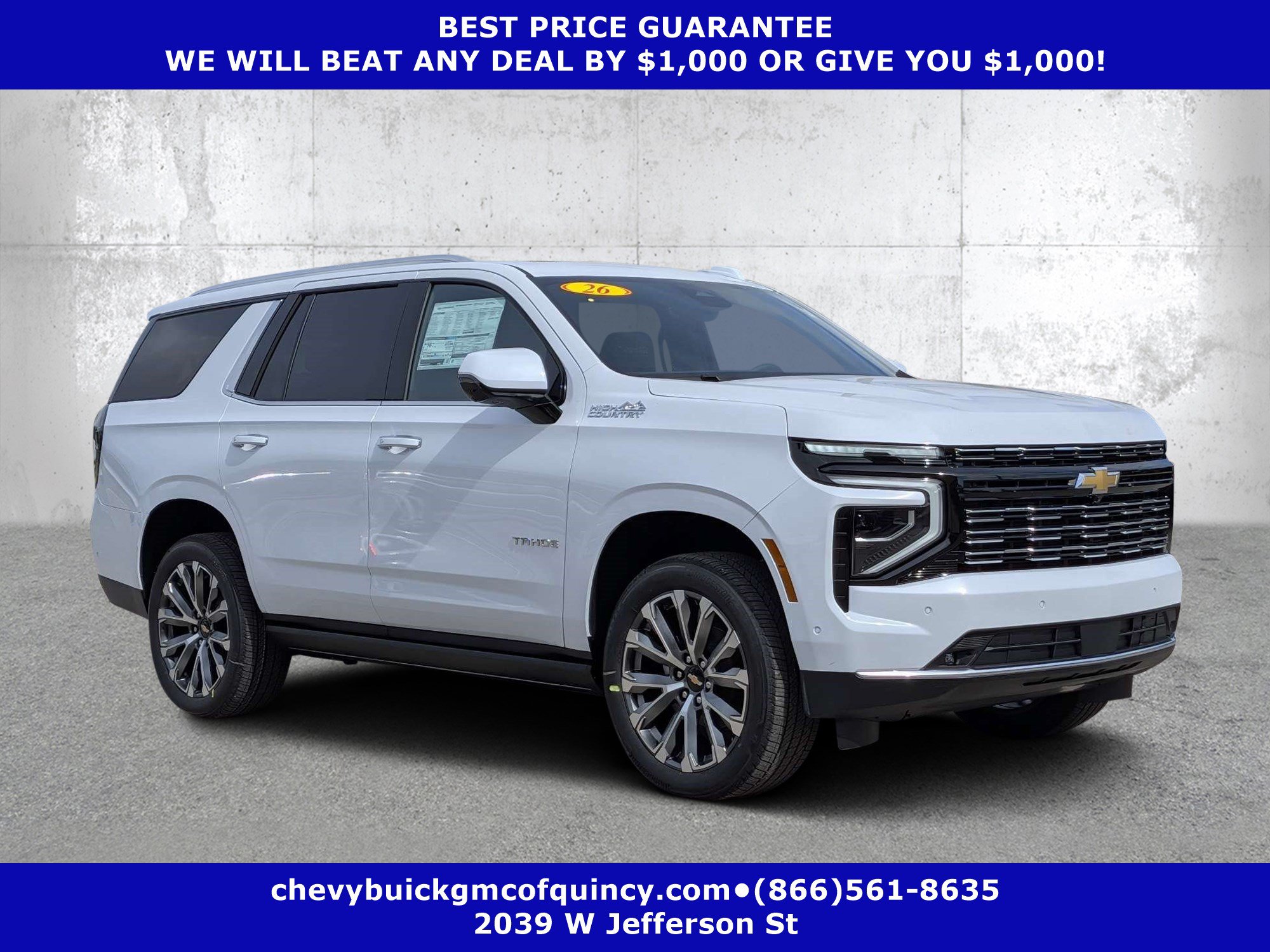 New 2026 Chevrolet Tahoe High Country