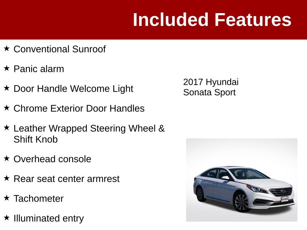 Used 2017 Hyundai Sonata Sport w/ Value Edition Package 02 FWD image 4