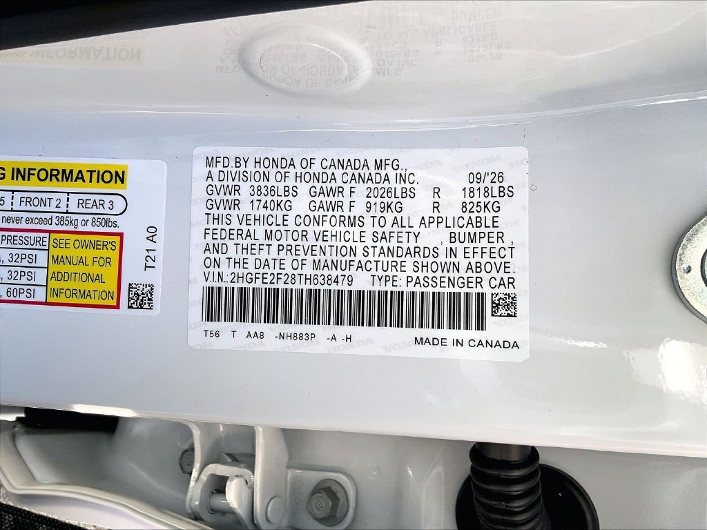 New 2026 Honda Civic LX image 17