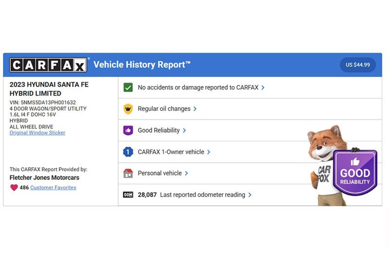 Used 2023 Hyundai Santa Fe Limited w/ Cargo Package image 2