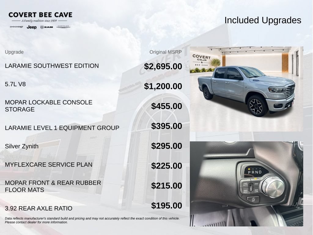 New 2026 RAM 1500 Laramie w/ Laramie Southwest Edition AWD/4WD image 8