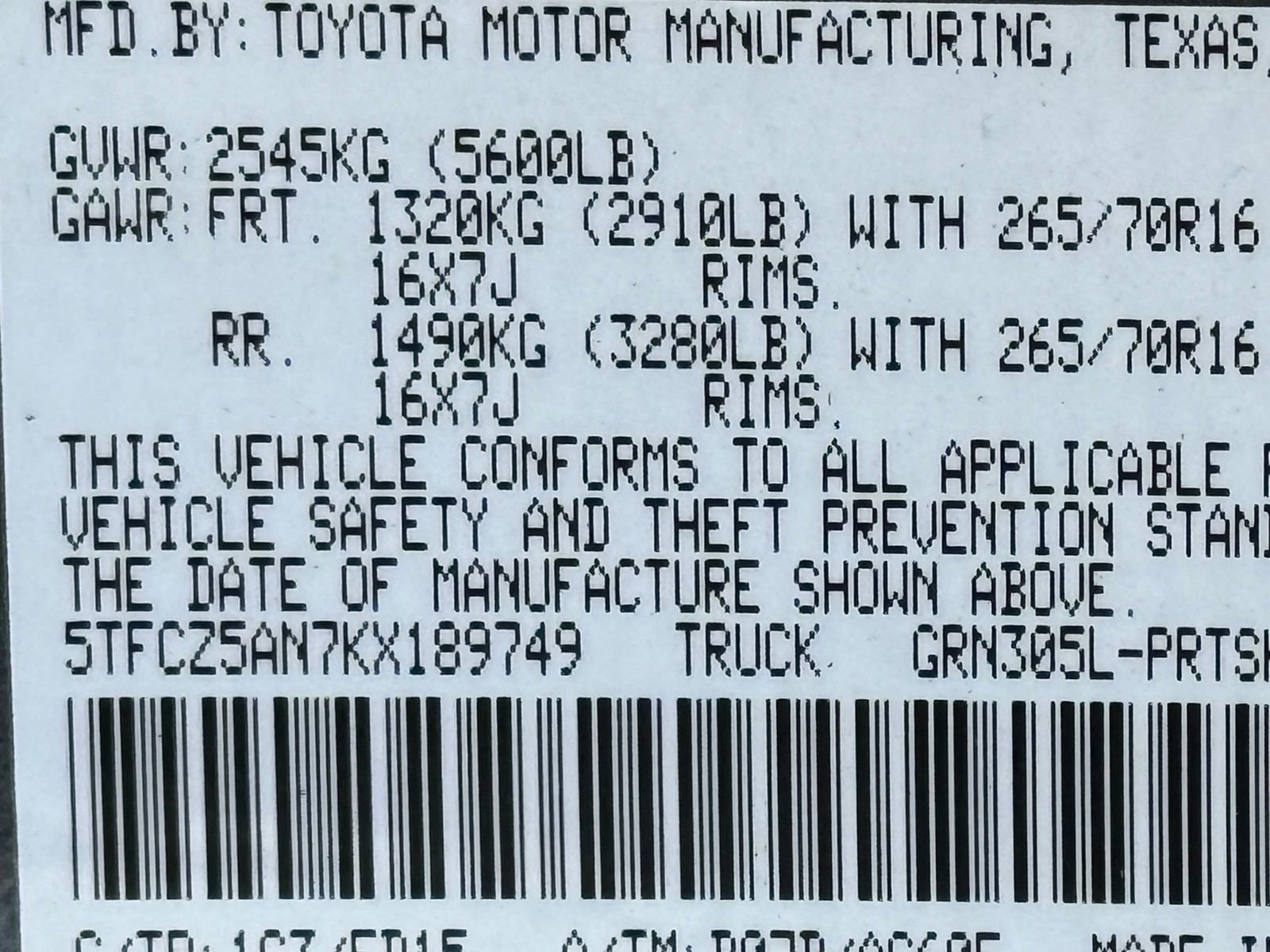 Used 2019 Toyota Tacoma TRD Off-Road w/ Technology Package image 48