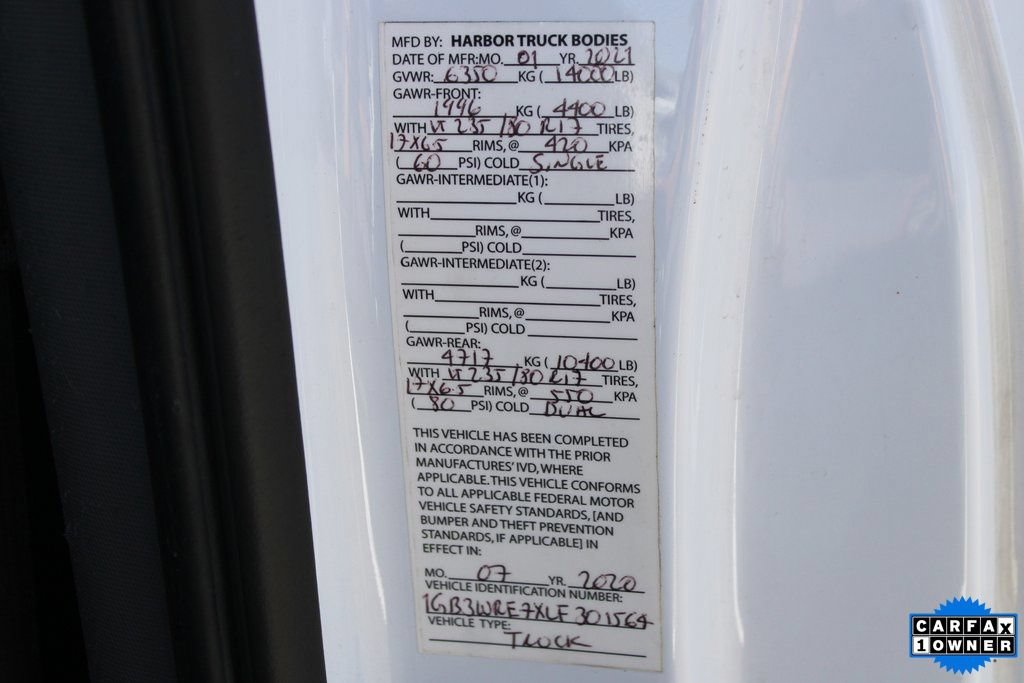 Used 2020 Chevrolet Silverado 3500 W/T w/ WT Convenience Package RWD image 40