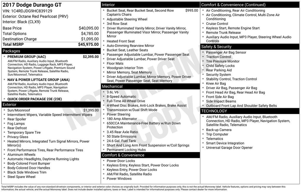 Used 2017 Dodge Durango GT w/ Premium Group image 42