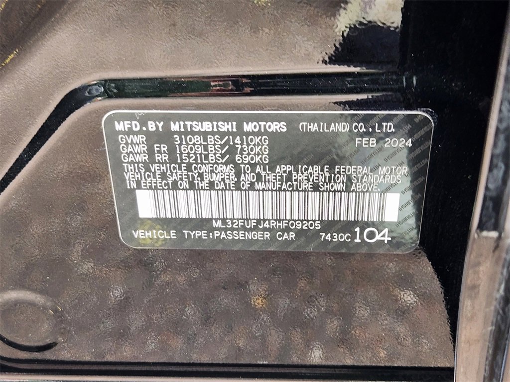 Used 2024 Mitsubishi Mirage G4 Black Edition image 30