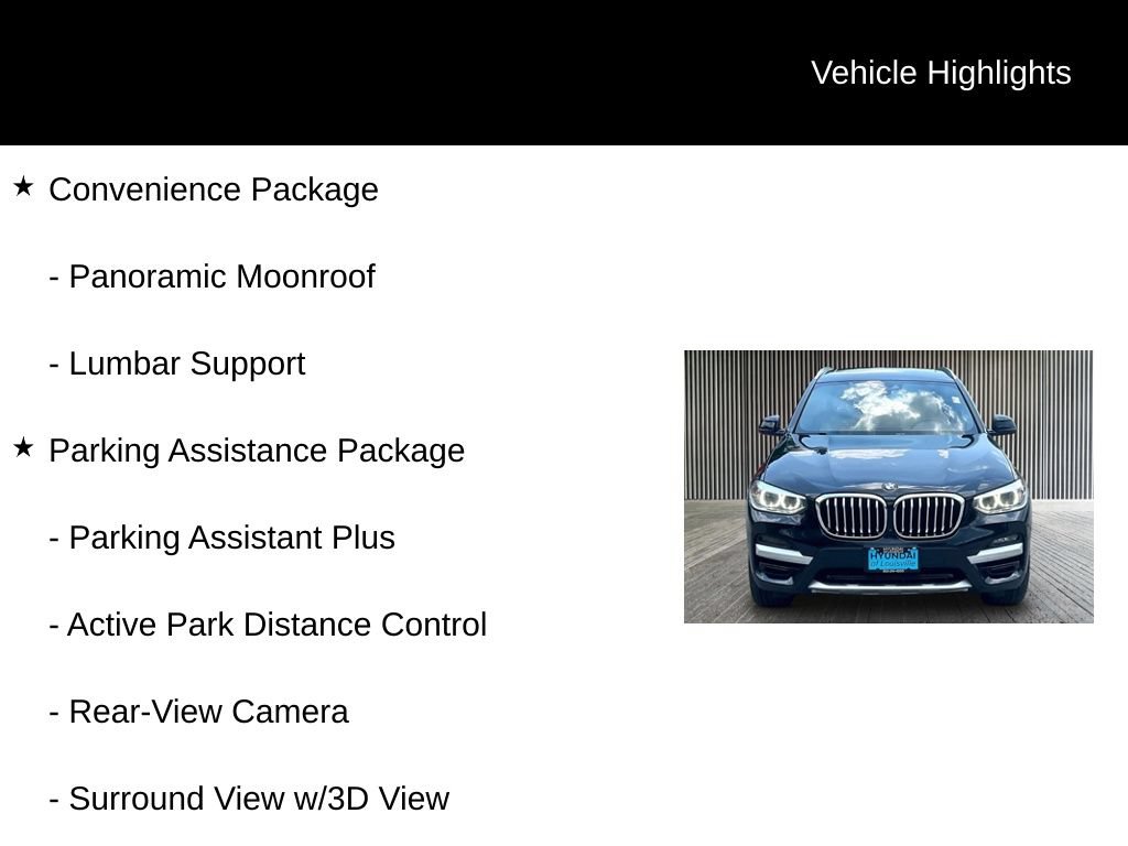 Used 2021 BMW X3 xDrive30i w/ Convenience Package AWD/4WD image 6