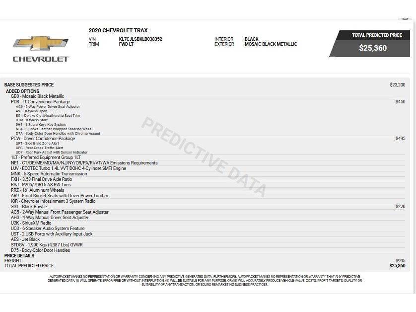 Used 2020 Chevrolet Trax LT w/ Driver Confidence Package FWD image 7