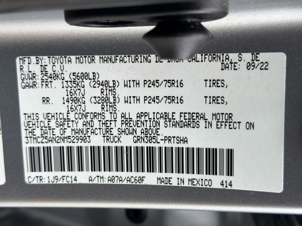 Used 2022 Toyota Tacoma SR5 image 32