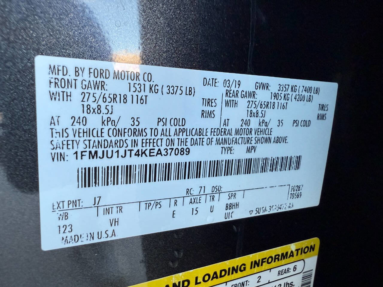 Used 2019 Ford Expedition XLT w/ Equipment Group 201A image 41