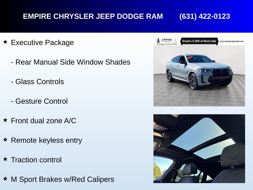 Used 2024 BMW X6 M60i w/ Executive Package image 16