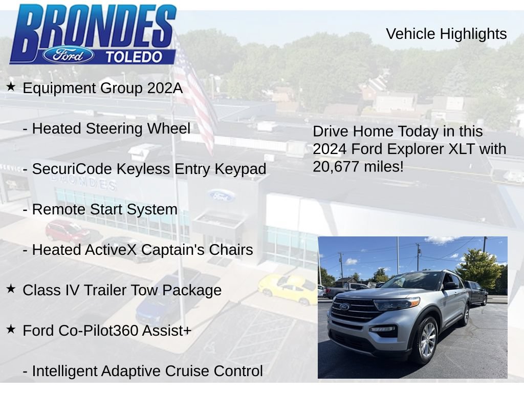 Used 2024 Ford Explorer XLT w/ Equipment Group 202A AWD/4WD image 12