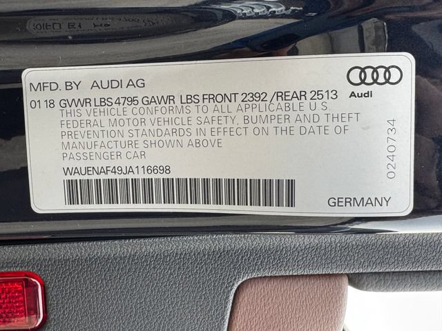 Used 2018 Audi A4 2.0T Premium Plus w/ Premium Plus Package AWD/4WD image 10