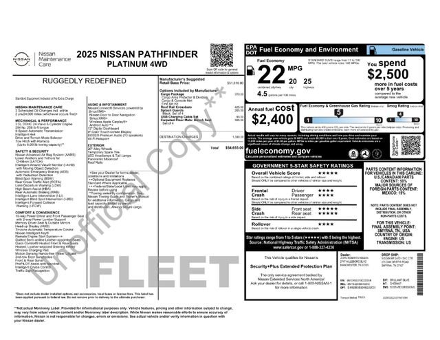 Used 2025 Nissan Pathfinder Platinum w/ Cargo Package image 47