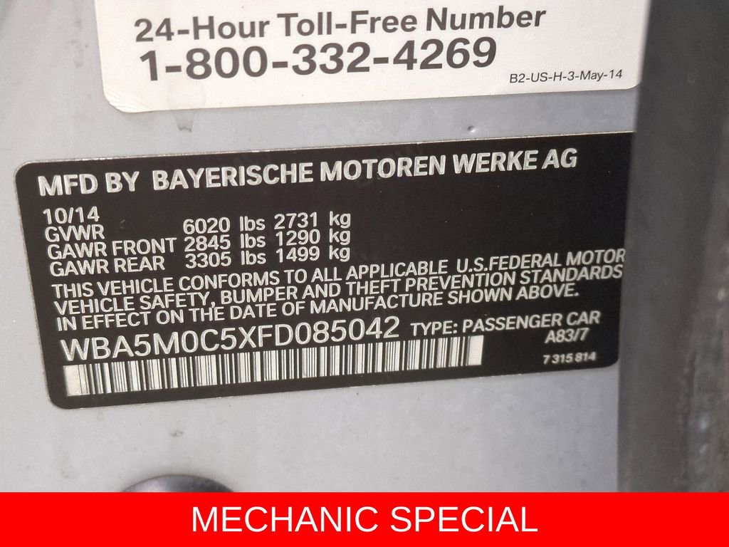 Used 2015 BMW 550i Gran Turismo xDrive image 35