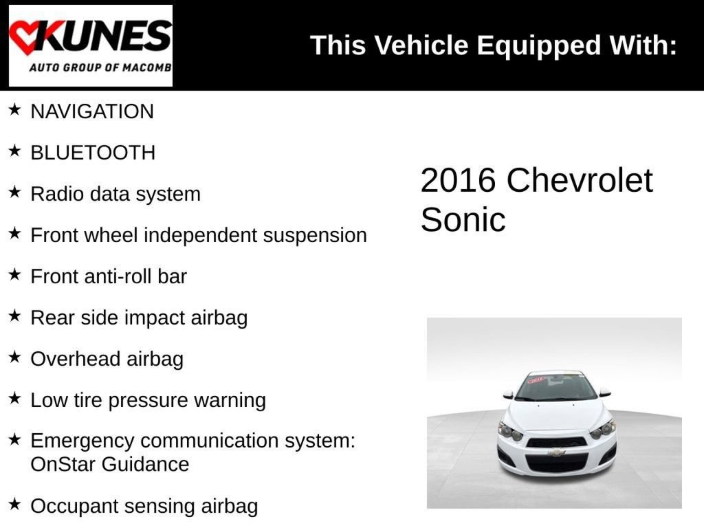 Used 2016 Chevrolet Sonic LS FWD image 4