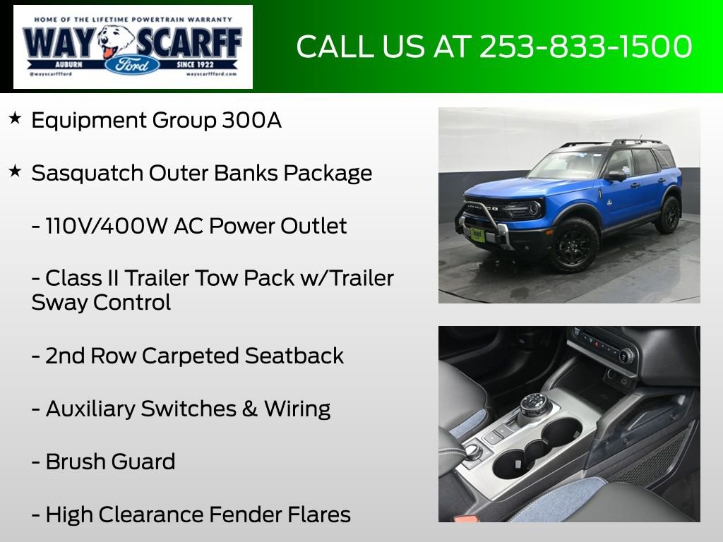 New 2025 Ford Bronco Sport Outer Banks w/ Sasquatch Outer Banks Package image 6