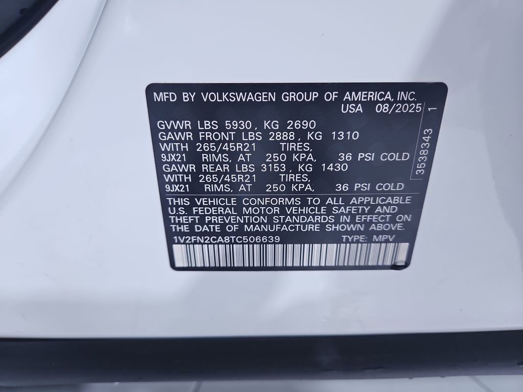 New 2026 Volkswagen Atlas SEL Premium R-Line image 30