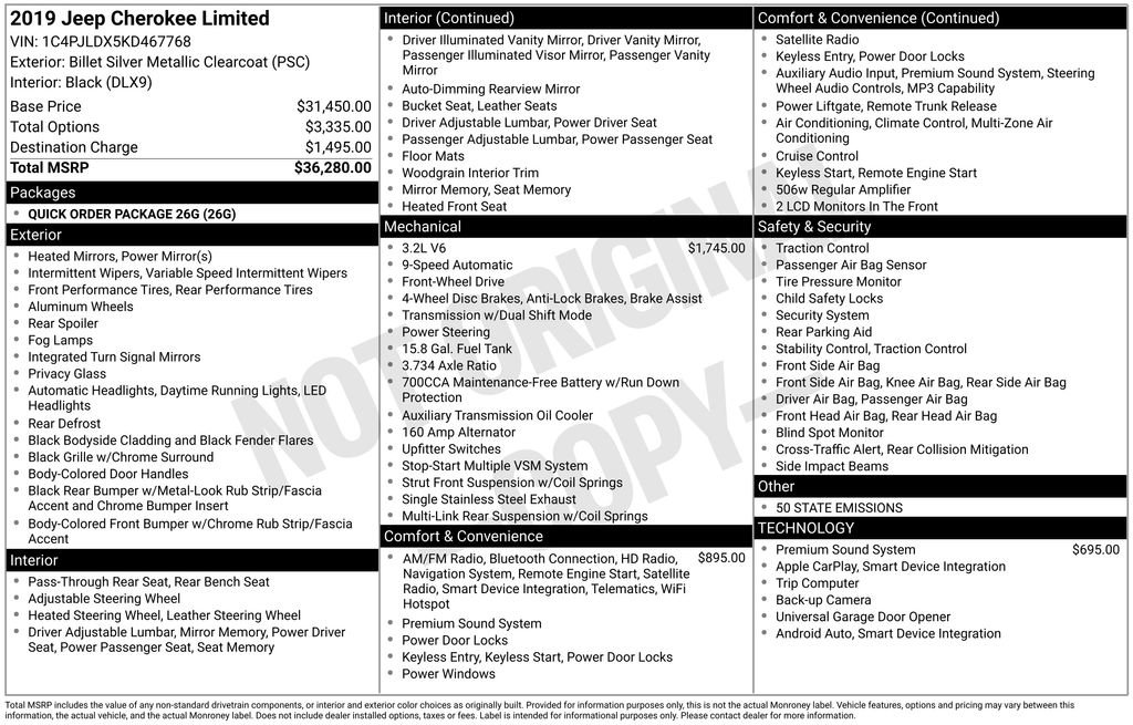 Used 2019 Jeep Cherokee Limited image 7