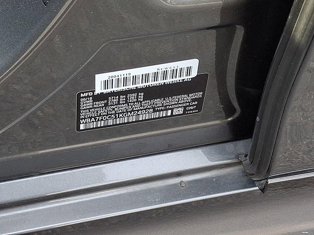 Used 2019 BMW 750i w/ Luxury Rear Seating Package image 30