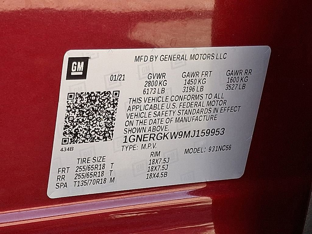 Certified 2021 Chevrolet Traverse LT FWD image 30