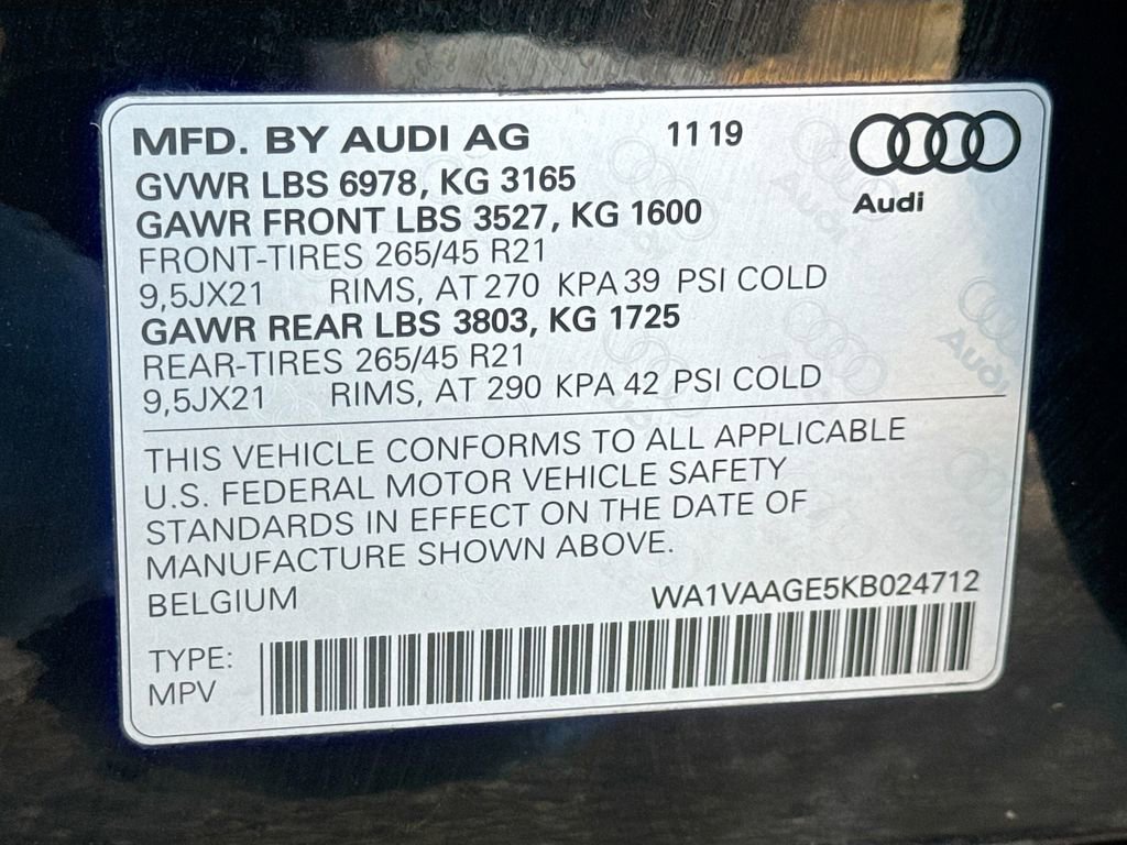 Used 2019 Audi e-tron Prestige w/ Prestige Package image 44