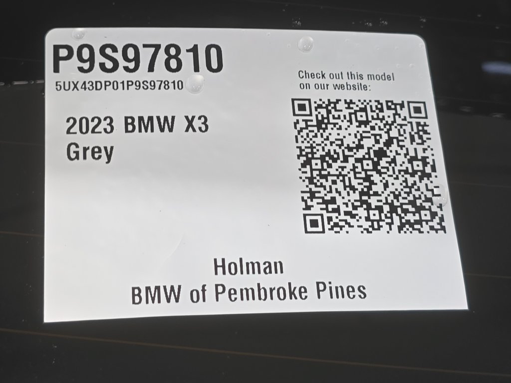 Certified 2023 BMW X3 sDrive30i w/ Convenience Package RWD image 23