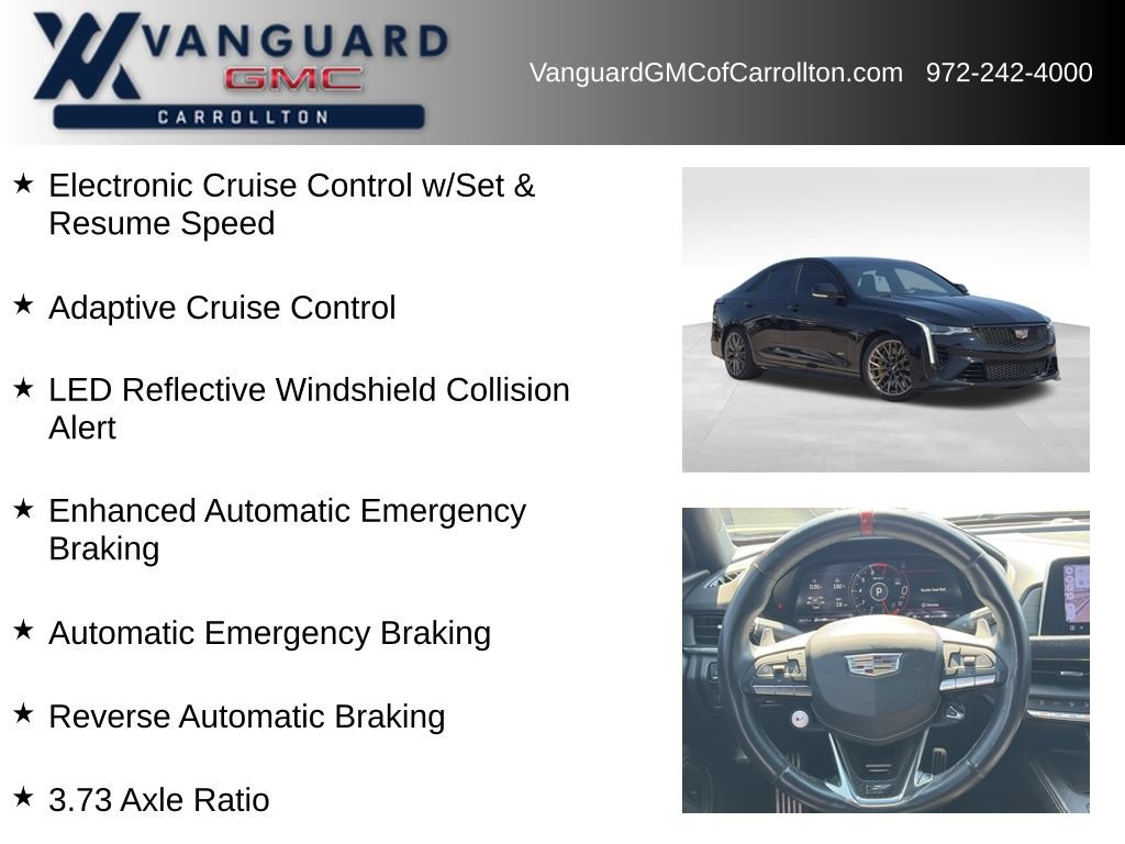 Used 2023 Cadillac CT4 V Blackwing w/ Driver Assist Package RWD image 12