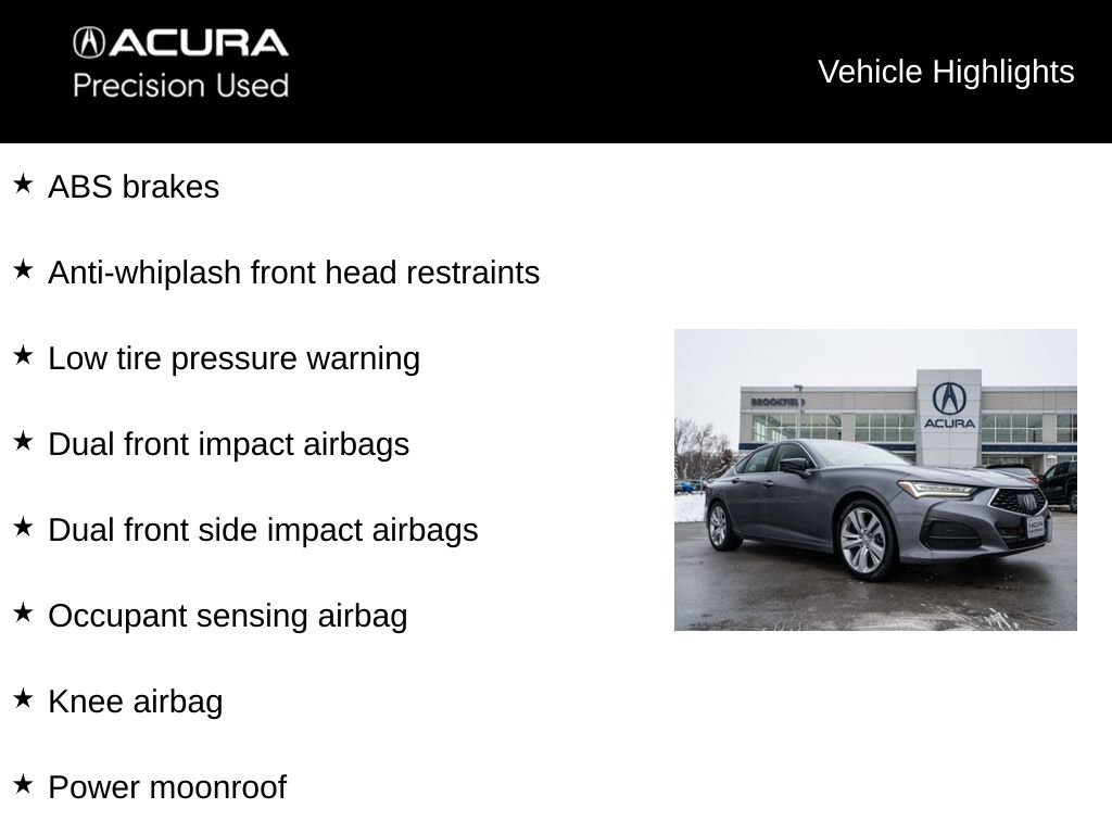 Certified 2021 Acura TLX SH-AWD w/ Technology Package image 13