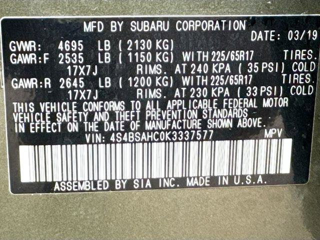 Used 2019 Subaru Outback 2.5i Premium w/ Popular Package #2 image 24