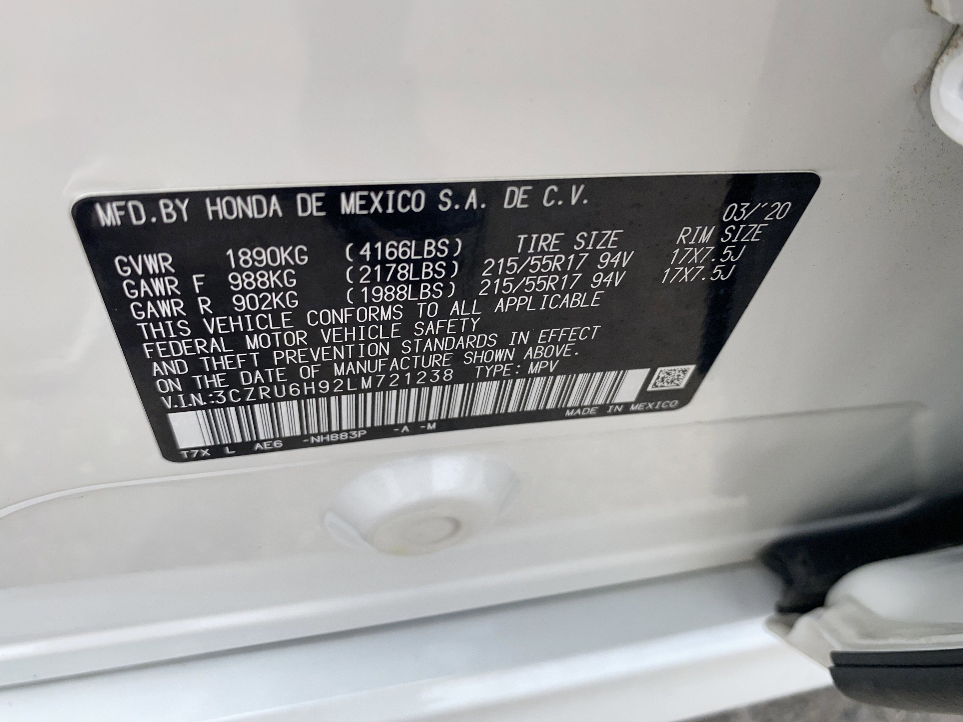 Used 2020 Honda HR-V Touring image 26