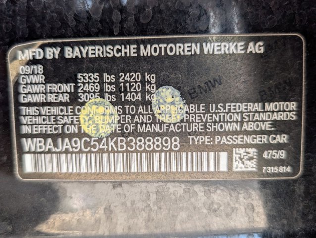 Used 2019 BMW 530e w/ Convenience Package image 20