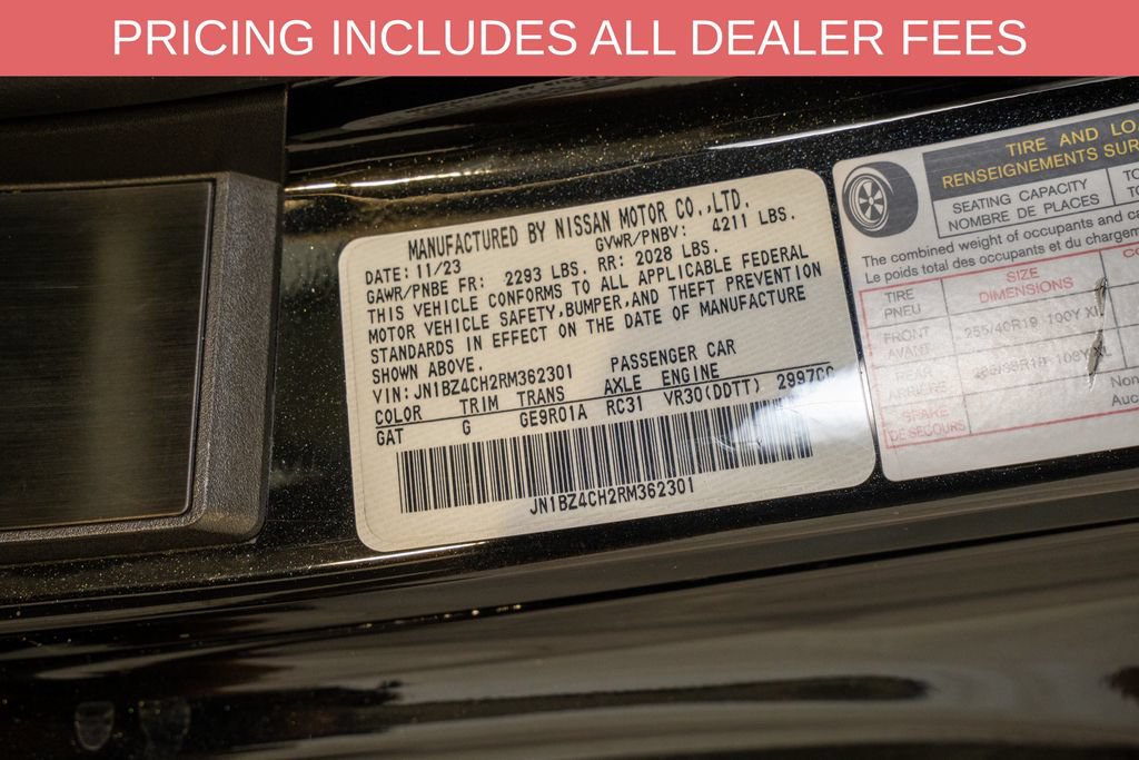 Used 2024 Nissan Z NISMO w/ Floor Mat Package RWD image 28