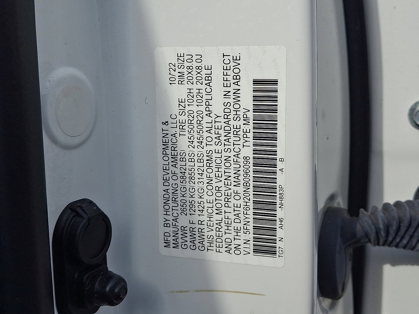 Certified 2022 Honda Pilot Special Edition image 20