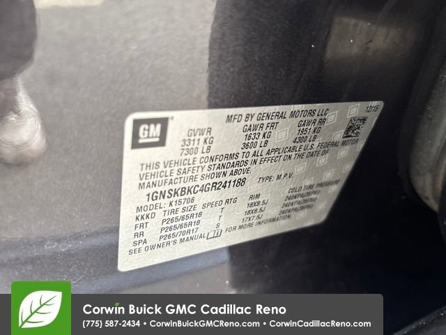 Used 2016 Chevrolet Tahoe LT w/ Max Trailering Package image 29