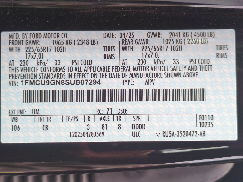Used 2025 Ford Escape Active AWD/4WD image 35