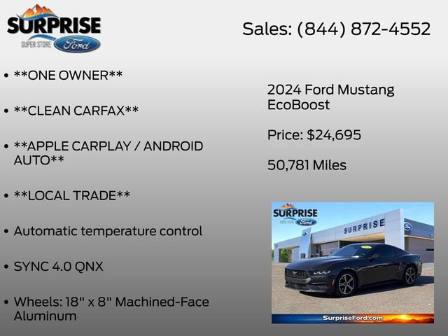 Certified 2024 Ford Mustang Coupe RWD image 7