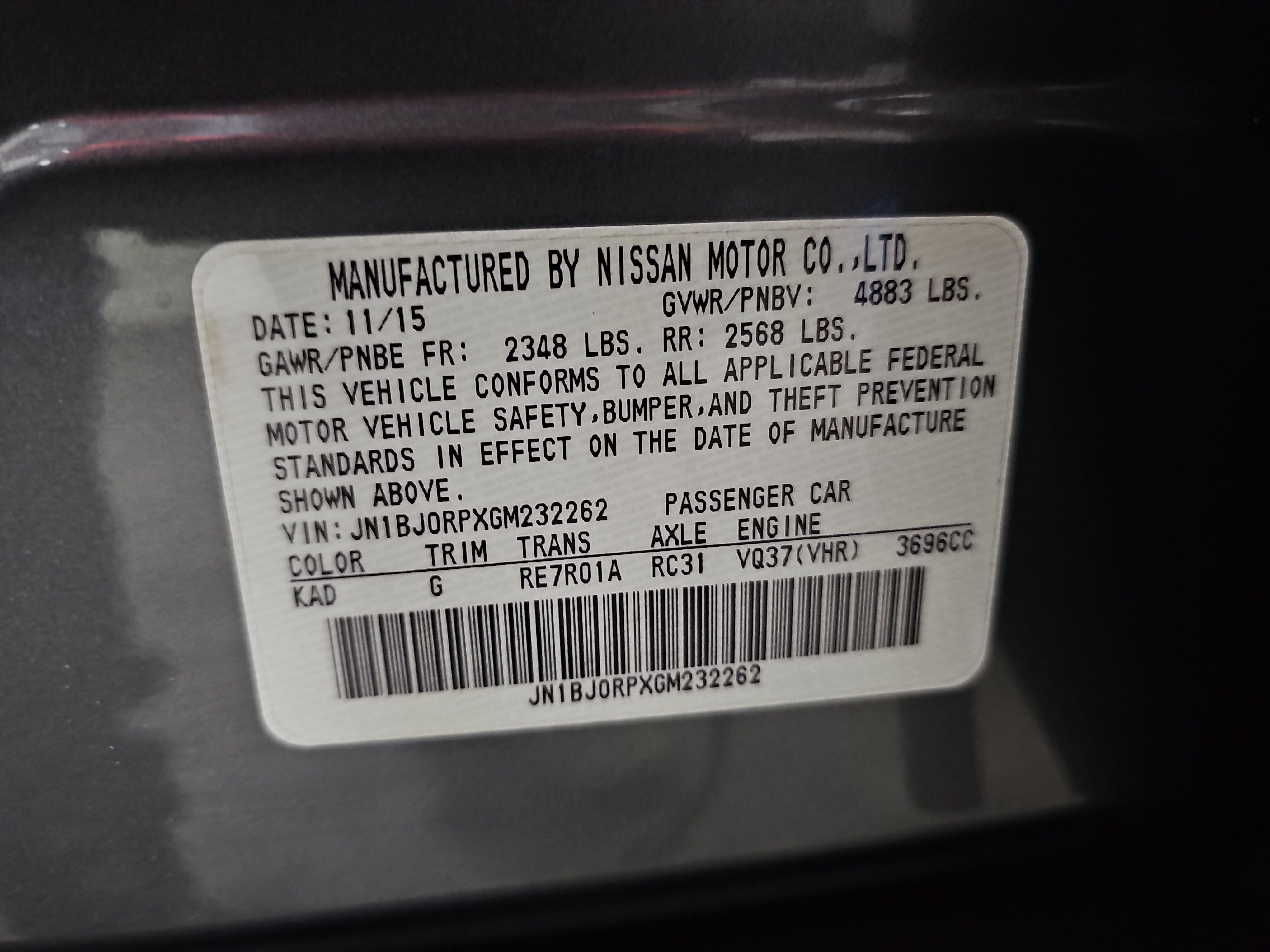 Used 2016 INFINITI QX50 2WD w/ Premium Plus Package image 36
