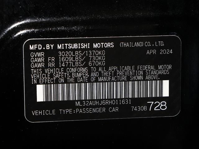 Used 2024 Mitsubishi Mirage ES FWD image 36
