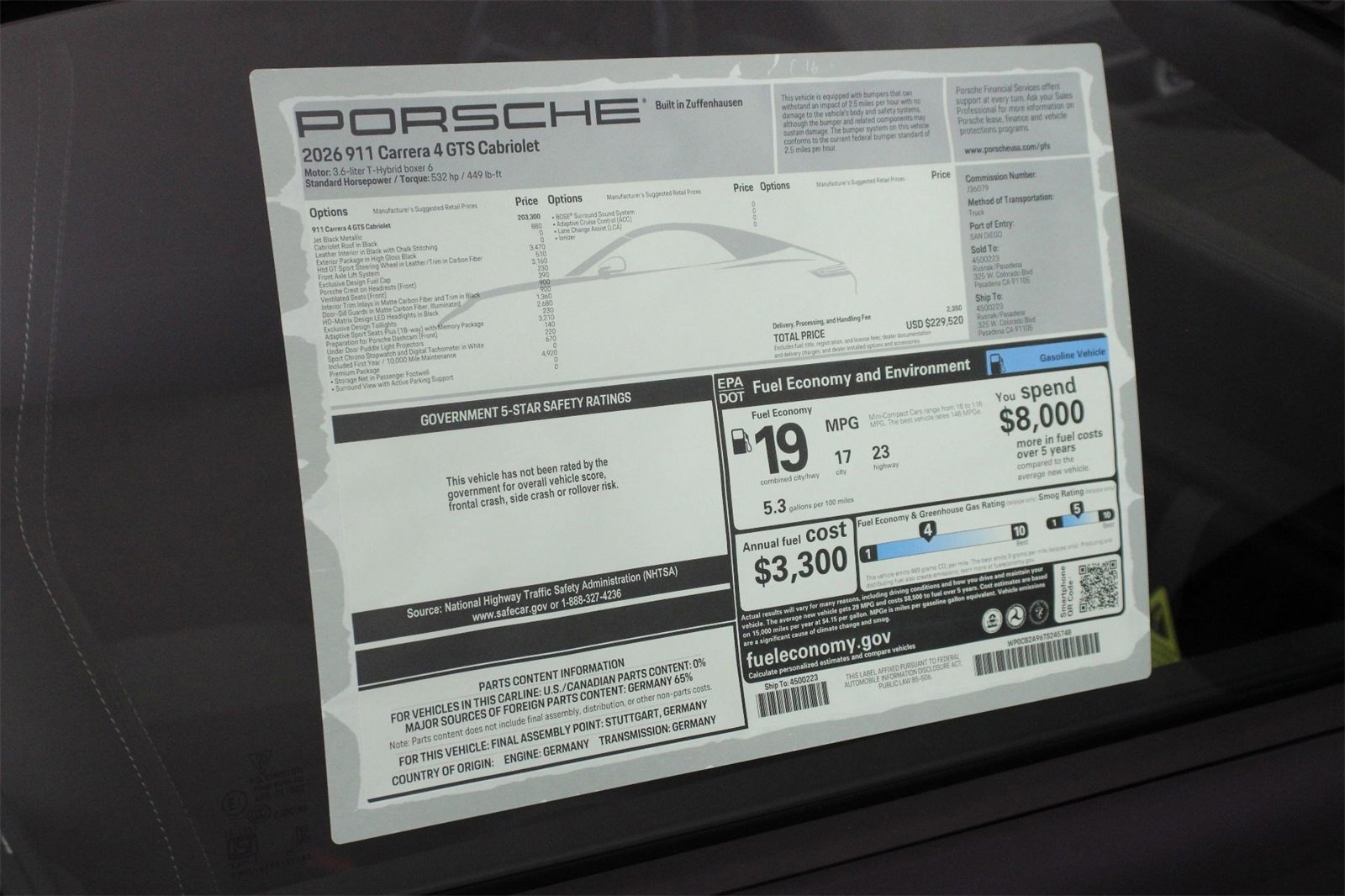 New 2026 Porsche 911 Carrera 4 GTS image 25