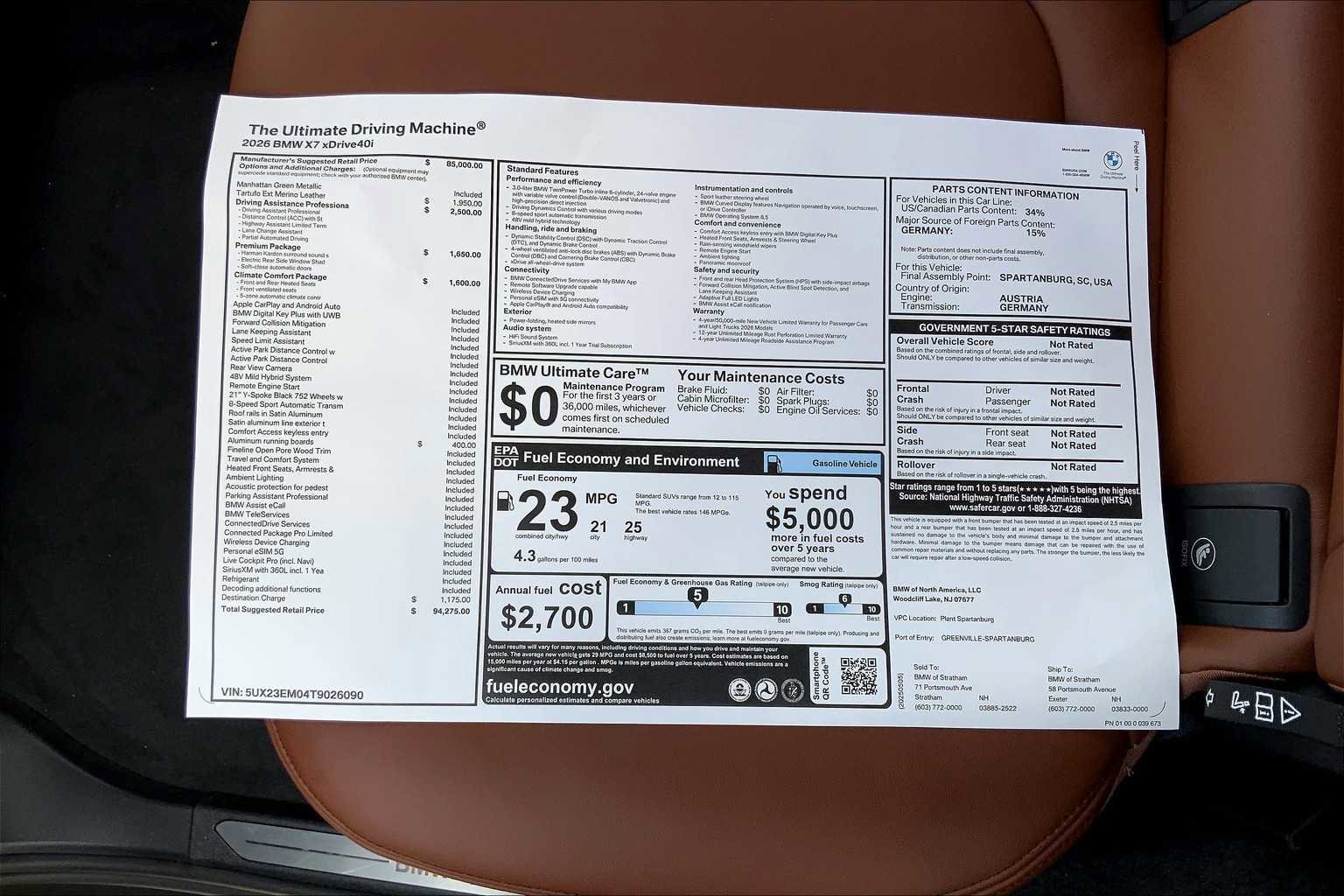 New 2026 BMW X7 xDrive40i image 18