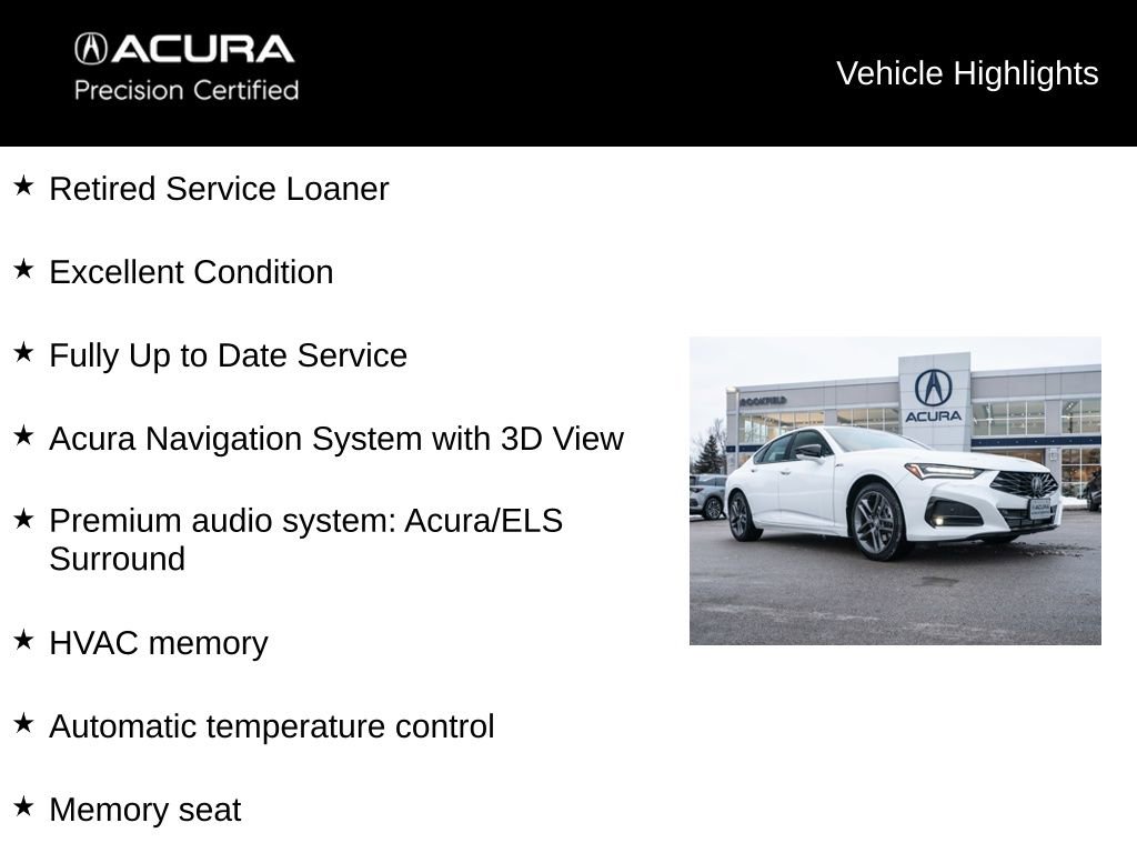 Certified 2025 Acura TLX SH-AWD w/ A-SPEC Pkg image 5