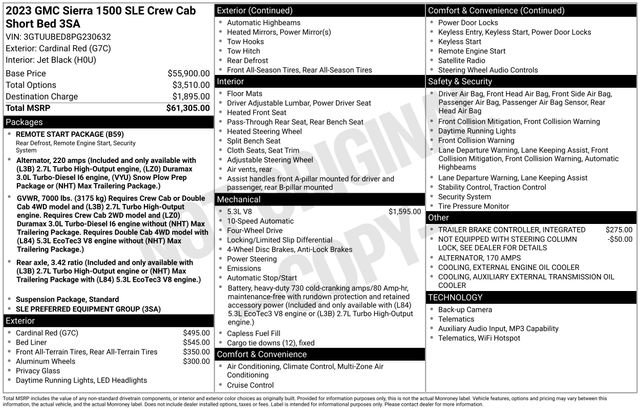 Certified 2023 GMC Sierra 1500 SLE image 7