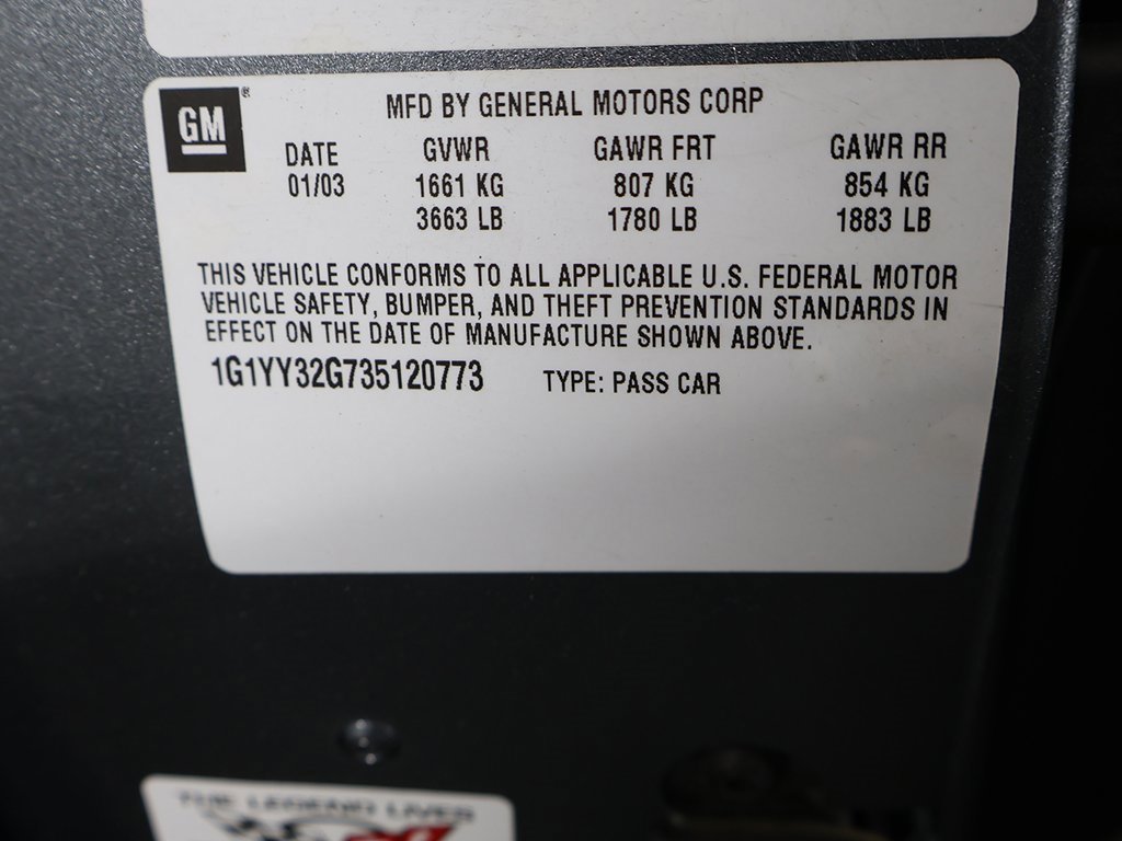 Used 2003 Chevrolet Corvette Convertible w/ Preferred Equipment Group1 image 37